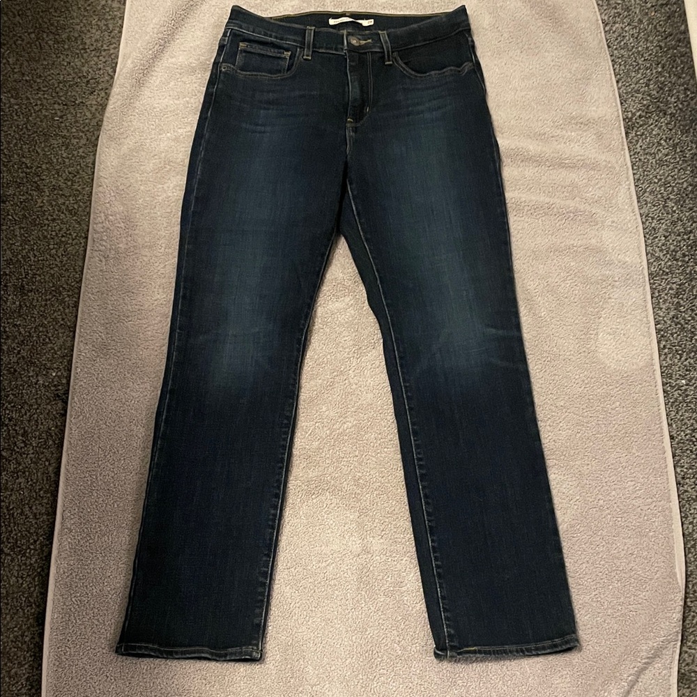 Levi's Women's Deep Indigo Straight Leg Jeans